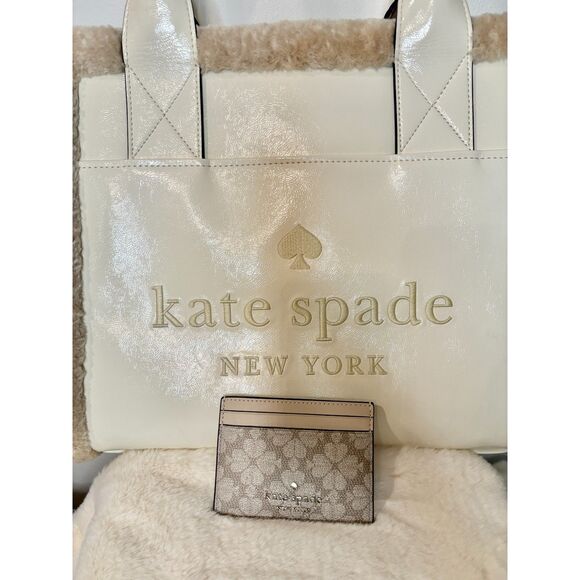 Kate Spade New York Large Tote in with Matching Spade Card Holder - NWT Bundle - Picture 3 of 14